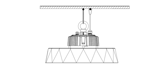 НЛО High Bay Светодиодная лампа IHB-B серии