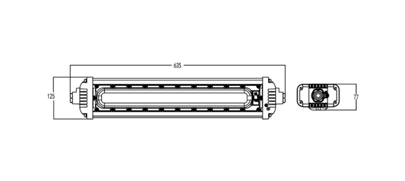 Промышленная линейная флуоресцентная лампа IFL-A серии